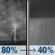 Wednesday Night: Showers and thunderstorms before midnight, then a chance of rain showers and patchy fog. Mostly cloudy, with a low around 66. South southwest wind 0 to 5 mph. Chance of precipitation is 80%. Wednesday Night: Showers And Thunderstorms