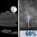 Tonight: A chance of showers and thunderstorms between 1am and 5am, then showers and thunderstorms likely. Partly cloudy, with a low around 72. South southwest wind 10 to 15 mph, with gusts as high as 25 mph. Chance of precipitation is 60%. New rainfall amounts between a tenth and quarter of an inch possible. Tonight: Partly Cloudy then Chance Showers And Thunderstorms