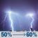 Tonight: A chance of showers and thunderstorms before midnight, then showers and thunderstorms likely. Mostly cloudy, with a low around 64. South wind 10 to 15 mph, with gusts as high as 25 mph. Chance of precipitation is 60%. New rainfall amounts between a quarter and half of an inch possible. Tonight: Chance Showers And Thunderstorms then Showers And Thunderstorms Likely
