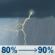 Wednesday: Showers and thunderstorms. Mostly cloudy, with a high near 72. West southwest wind 10 to 15 mph, with gusts as high as 25 mph. Chance of precipitation is 90%. Wednesday: Showers And Thunderstorms