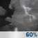 Monday Night: Showers and thunderstorms likely before 7pm, then showers and thunderstorms likely between 7pm and 8pm, then showers and thunderstorms likely. Mostly cloudy, with a low around 67. Northwest wind 0 to 10 mph. Chance of precipitation is 60%. Monday Night: Showers And Thunderstorms Likely